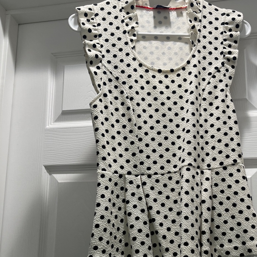 Polka Dot Ruffle Sleeve Dress